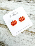 Jack-O-Lantern Studs