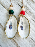 Gilded Oyster Shell Ornament - Festive Collection