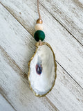 Gilded Oyster Shell Ornament - Festive Collection