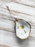 Palmetto Tree and Crescent Moon Oyster Shell Ornament