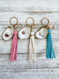 Oyster Shell Keychain
