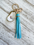 Oyster Shell Keychain
