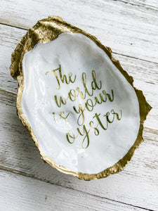 The World is Your Oyster Ring Dish