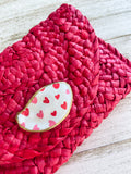 Hearts Oyster Shell Clutch