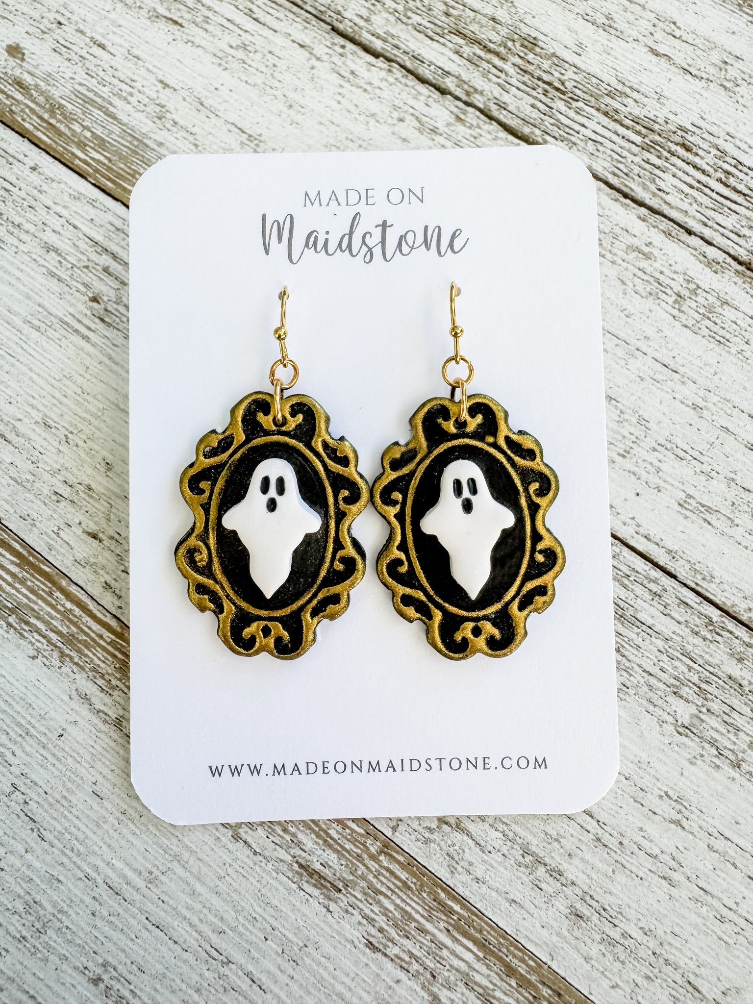 Gothic Ghost Frame Earrings