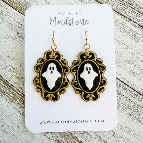Gothic Ghost Frame Earrings