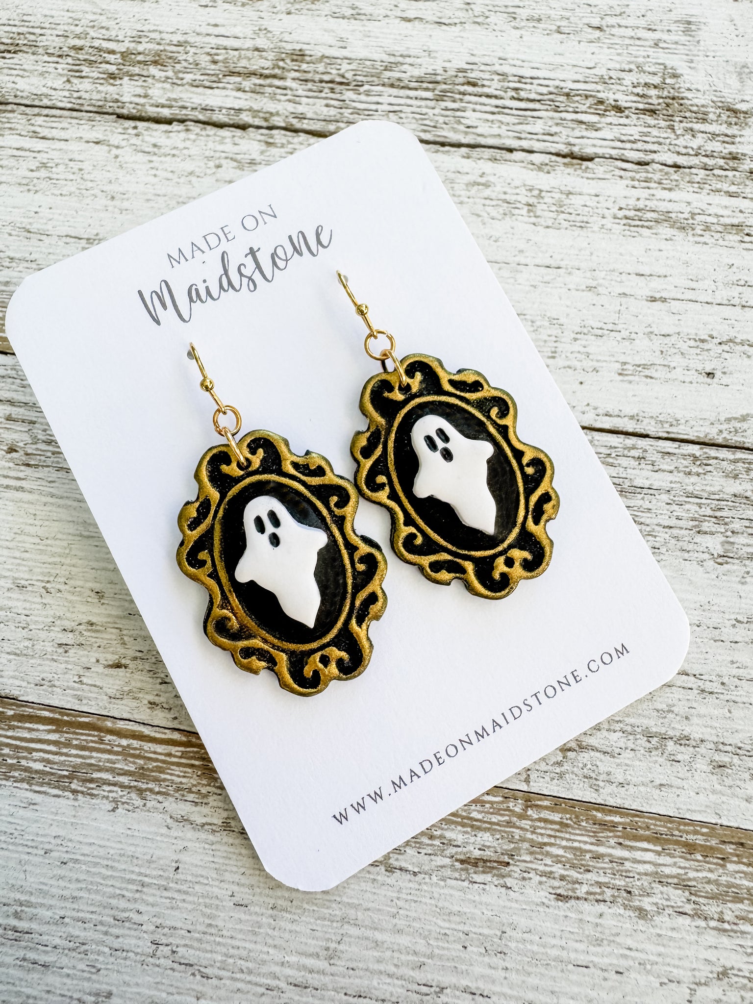 Gothic Ghost Frame Earrings