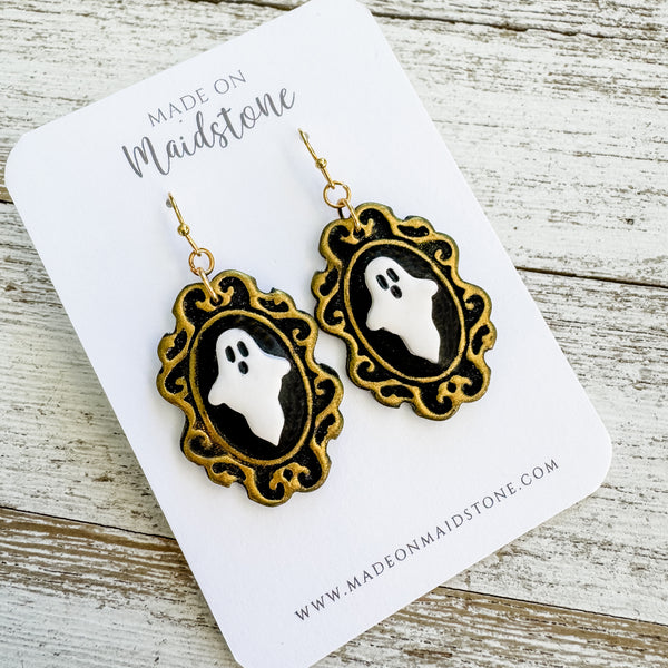 Gothic Ghost Frame Earrings