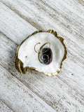 Monogrammed Oyster Shell Ring Dish