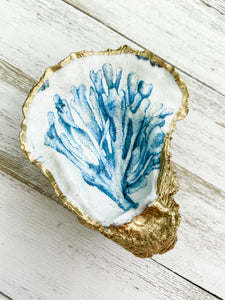 Coral Reef Oyster Shell Ring Dish