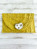 Honey Bee Oyster Shell Clutch