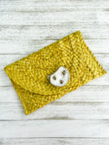 Honey Bee Oyster Shell Clutch