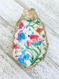 Tropical Fish Oyster Shell Ring Dish
