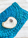 Multi-Colored Oyster Shell Clutch