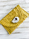 Yellow Oyster Shell Clutch
