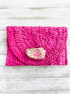 Tiger Oyster Shell Clutch
