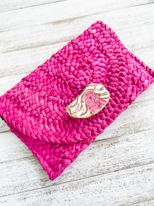 Tiger Oyster Shell Clutch