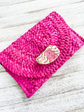 Tiger Oyster Shell Clutch