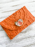 Tiger Oyster Shell Clutch