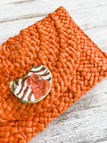 Tiger Oyster Shell Clutch