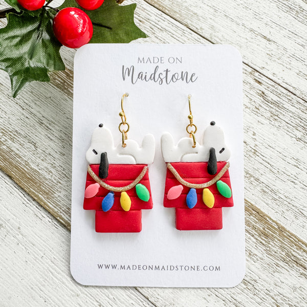 Festive Beagle Earrings