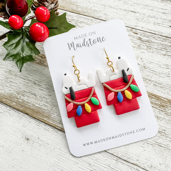 Festive Beagle Earrings