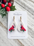 Cardinal Earrings