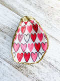 Bold Hearts Oyster Shell Ring Dish