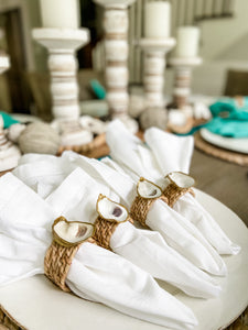 Oyster Shell Napkin Rings