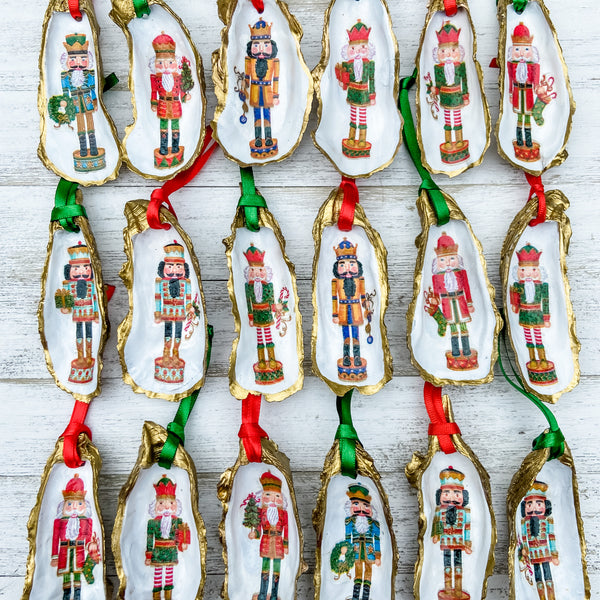 Nutcracker Oyster Shell Ornament