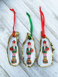 Nutcracker Oyster Shell Ornament