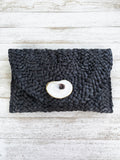Black Oyster Shell Clutch