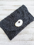 Black Oyster Shell Clutch