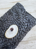 Black Oyster Shell Clutch