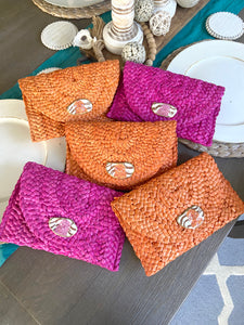 Tiger Oyster Shell Clutch