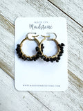 Tumbled Gemstone Hoops
