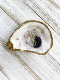 Monogrammed Oyster Shell Ring Dish