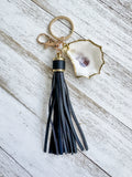 Oyster Shell Keychain