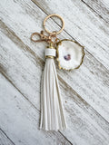 Oyster Shell Keychain