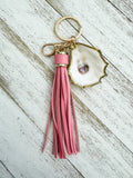 Oyster Shell Keychain