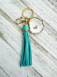 Oyster Shell Keychain