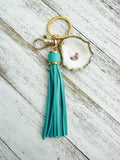 Oyster Shell Keychain