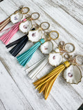 Oyster Shell Keychain