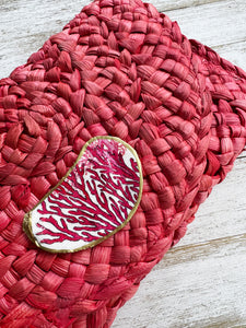 Sea Fan Oyster Shell Clutch