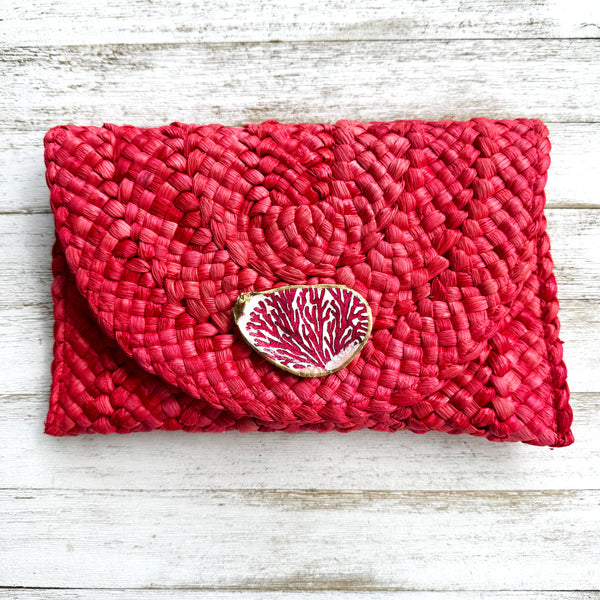 Sea Fan Oyster Shell Clutch