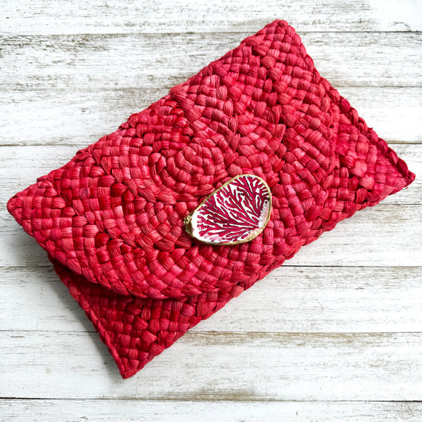 Sea Fan Oyster Shell Clutch