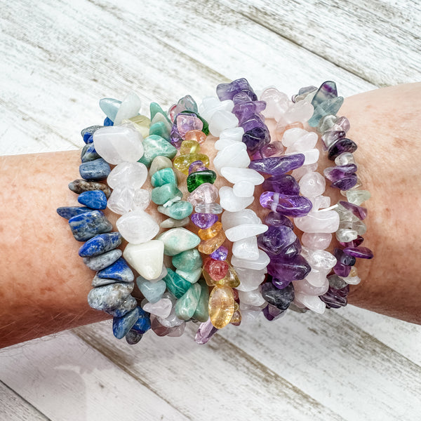 Tumbled Gemstone Bracelets