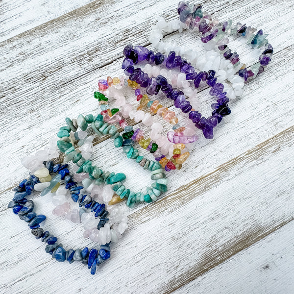 Tumbled Gemstone Bracelets