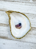Gilded Oyster Shell Ring Dish