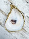 Gilded Oyster Shell Ring Dish